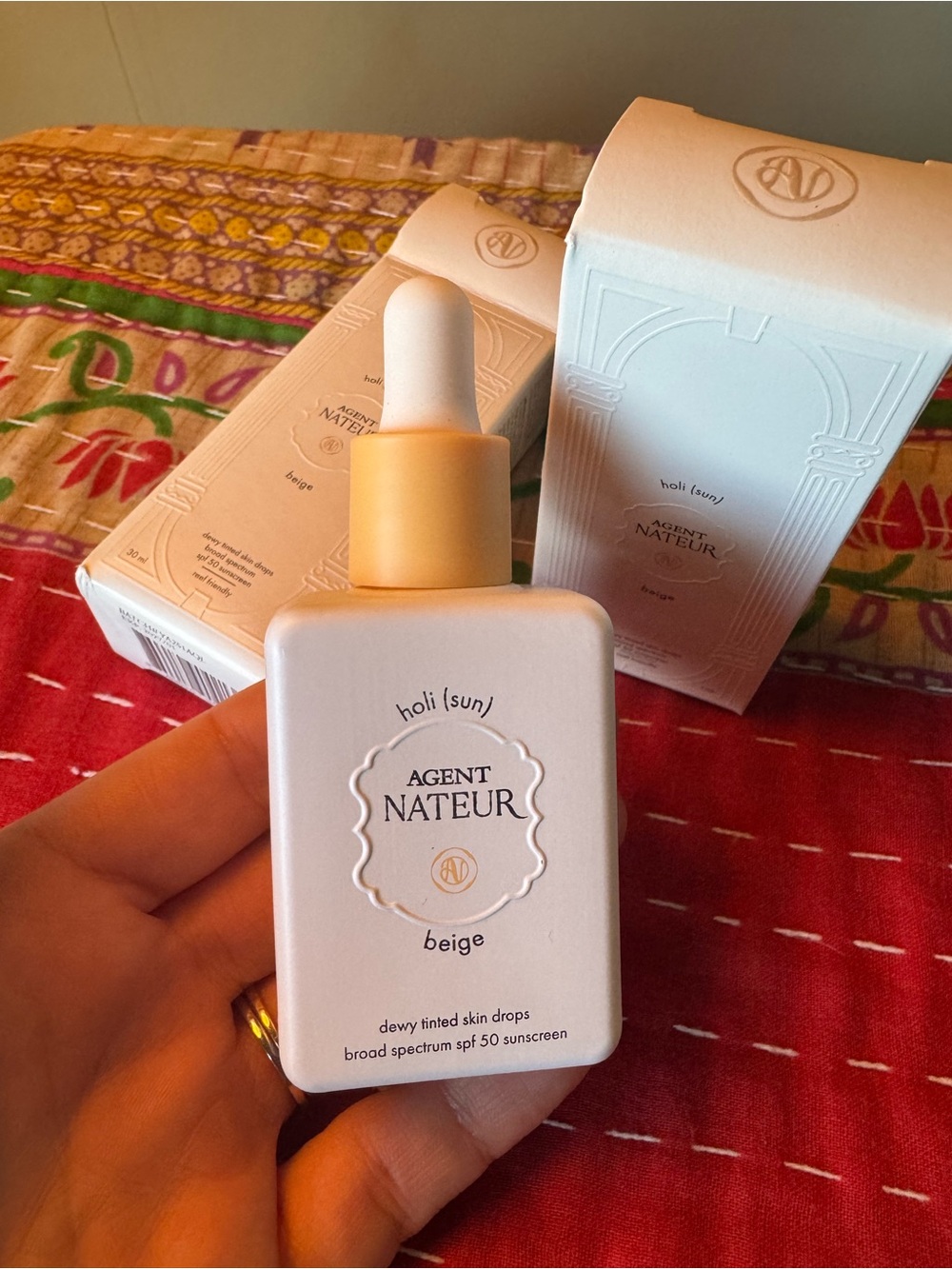 Agent Nateur Holi (Sun) Dewy Tinted Skin Drops SPF 50 — Beige x 2 NWT